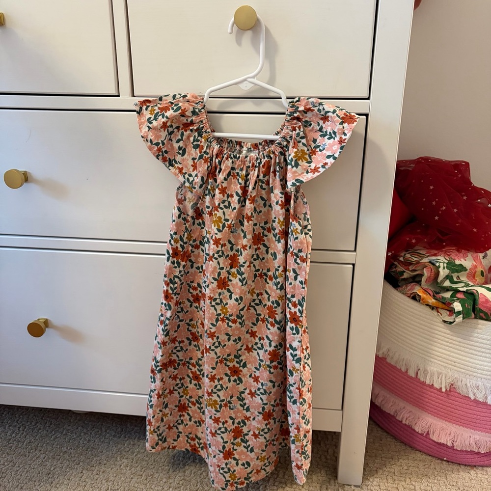 Willow + Hazel Floral Handmade Dress Size 6
